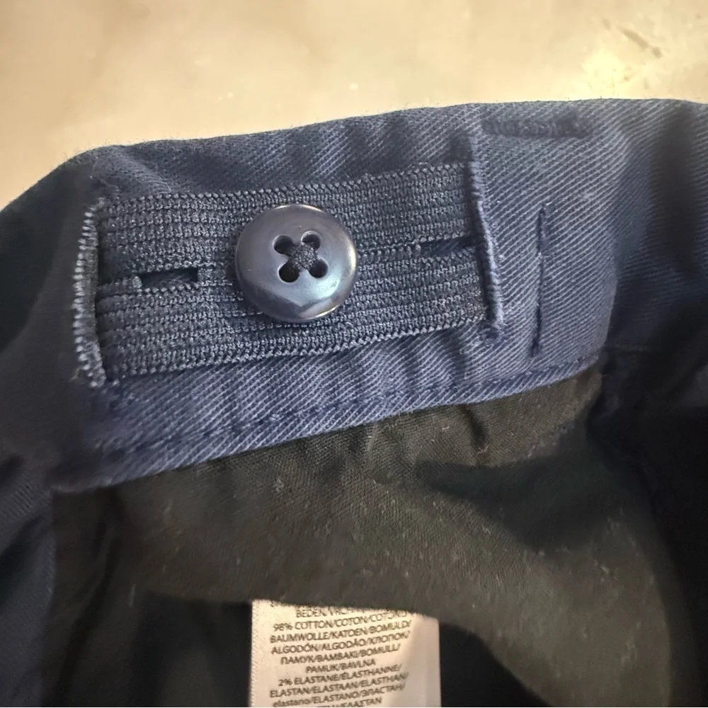 Polo Ralph Lauren boys Straight Fit Flex Abrasion Twill Navy Blue Pant size 7